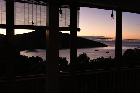 St. John Rental - view from the cottage porch